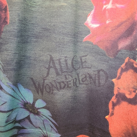 Alice in Wonderland long Tee. GUC. - Picture 2 of 4